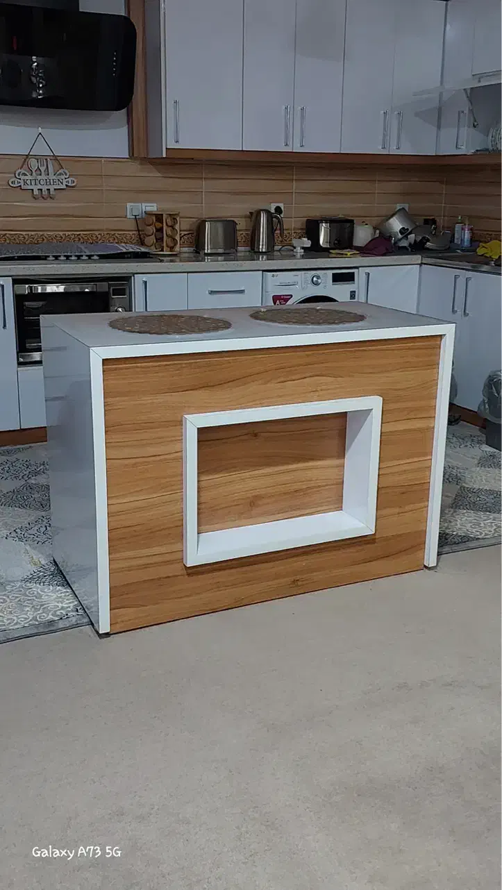 میز جزیره|میز و صندلی غذاخوری|شوش, |دیوار