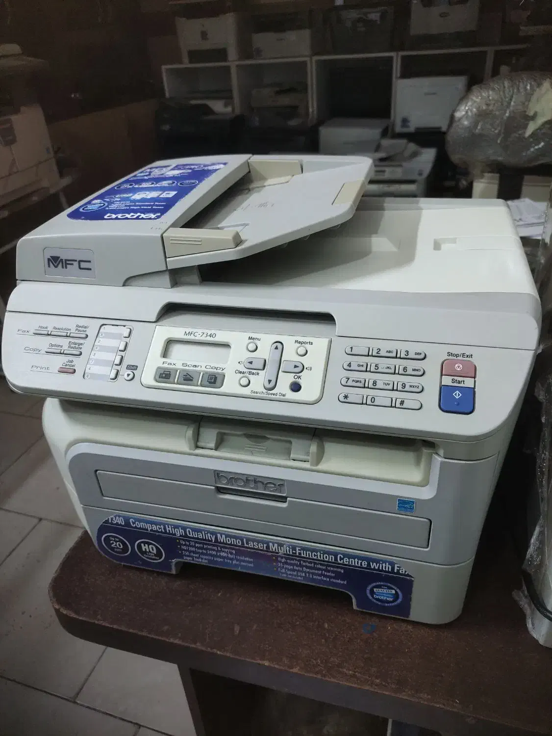 پرینتر ۴کاره ۷۳۴۰ ژاپن درجه یک|پرینتر، اسکنر، کپی، فکس|گنبد کاووس, |دیوار