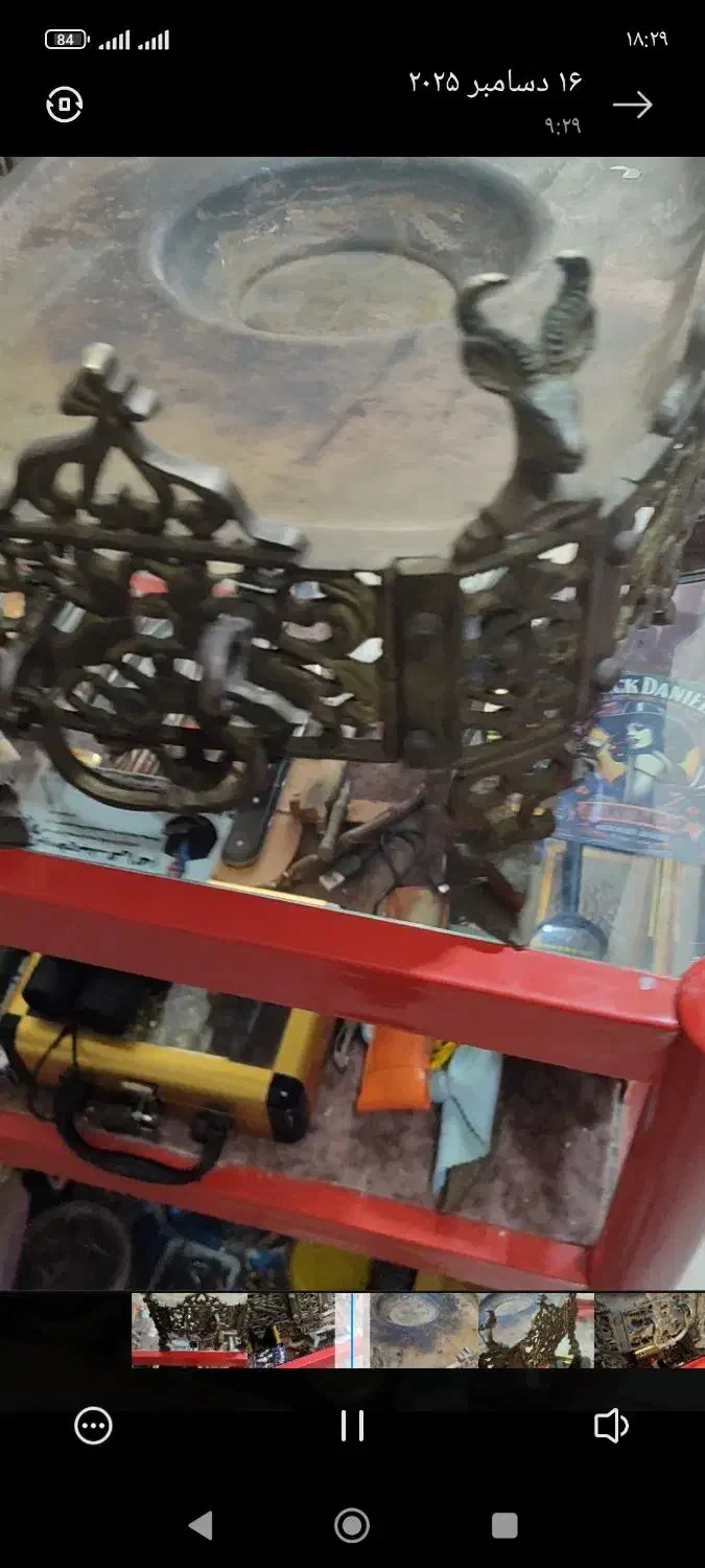 منقل برنجی کلکسیونی|کلکسیون اشیاء عتیقه|دزفول, |دیوار