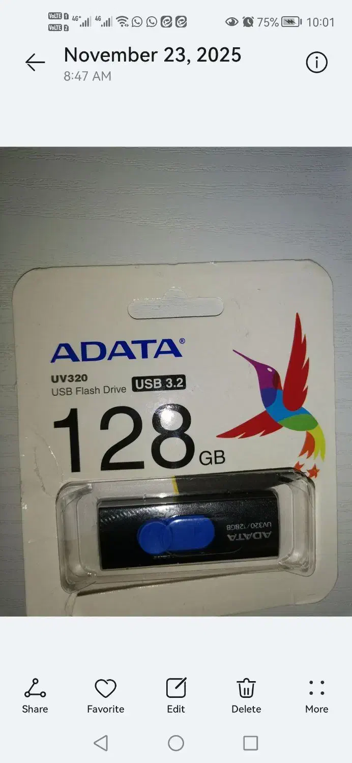 فلش A data 128 گیگ|قطعات و لوازم جانبی رایانه|شهریار, شهریار|دیوار