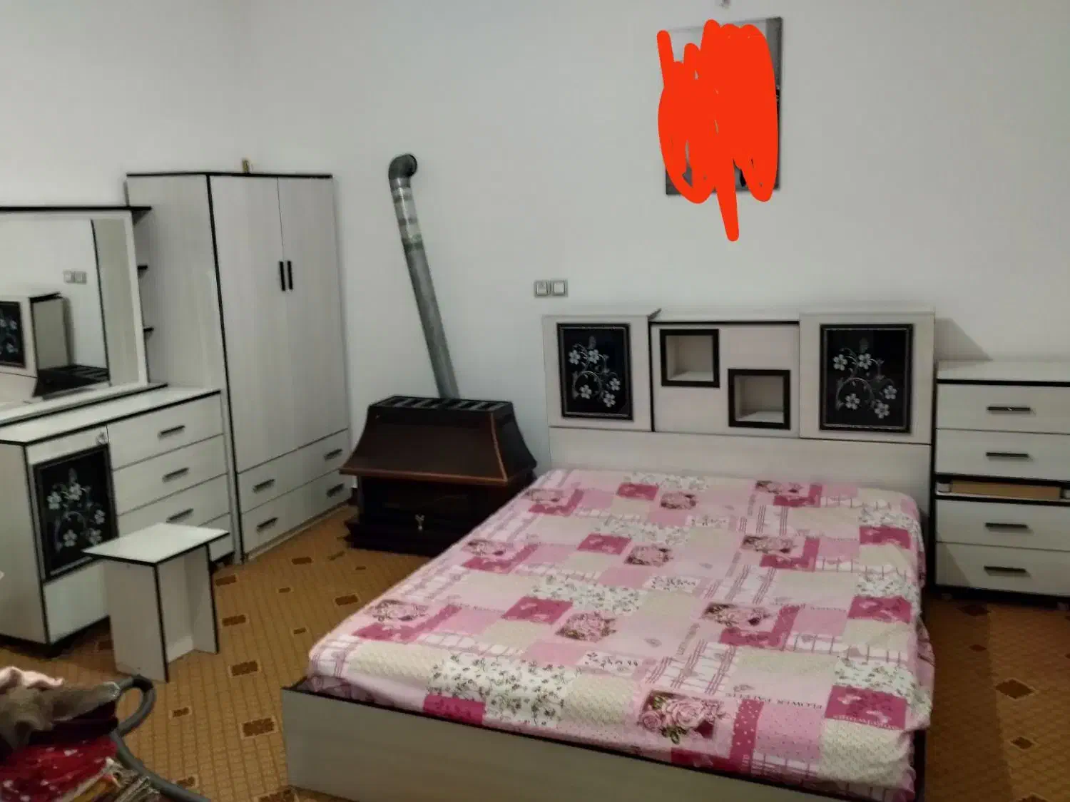 کمدودراور|تخت و سرویس خواب|دشتابی, |دیوار