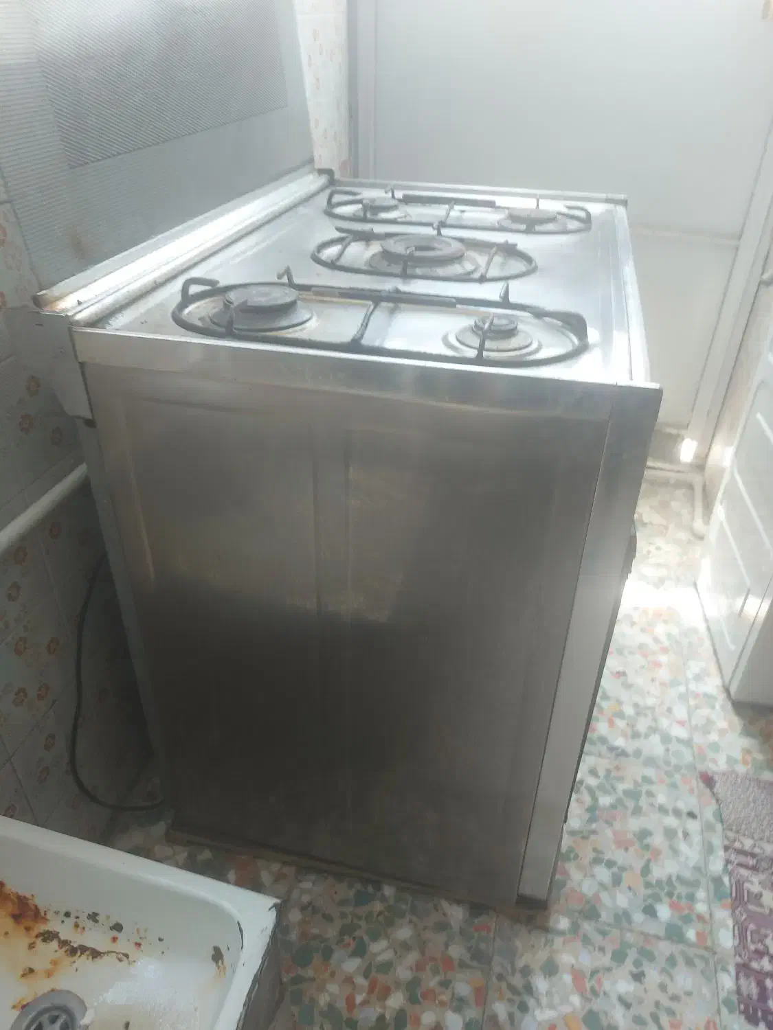 اجاق گاز تمام استیل فردار همراه با جوجه گردان|اجاق گاز و لوازم برقی پخت‌وپز|داراب, |دیوار