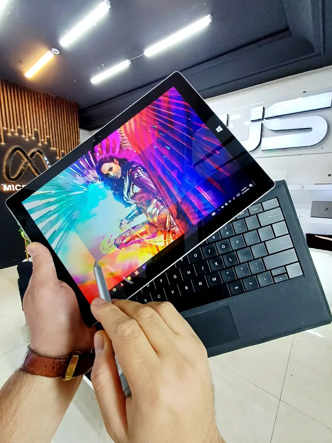 لپتاپ تبلت شو قلم ساپورت سرفیس اقتصادی microsoft|رایانه همراه|نیشابور, دارایی|دیوار