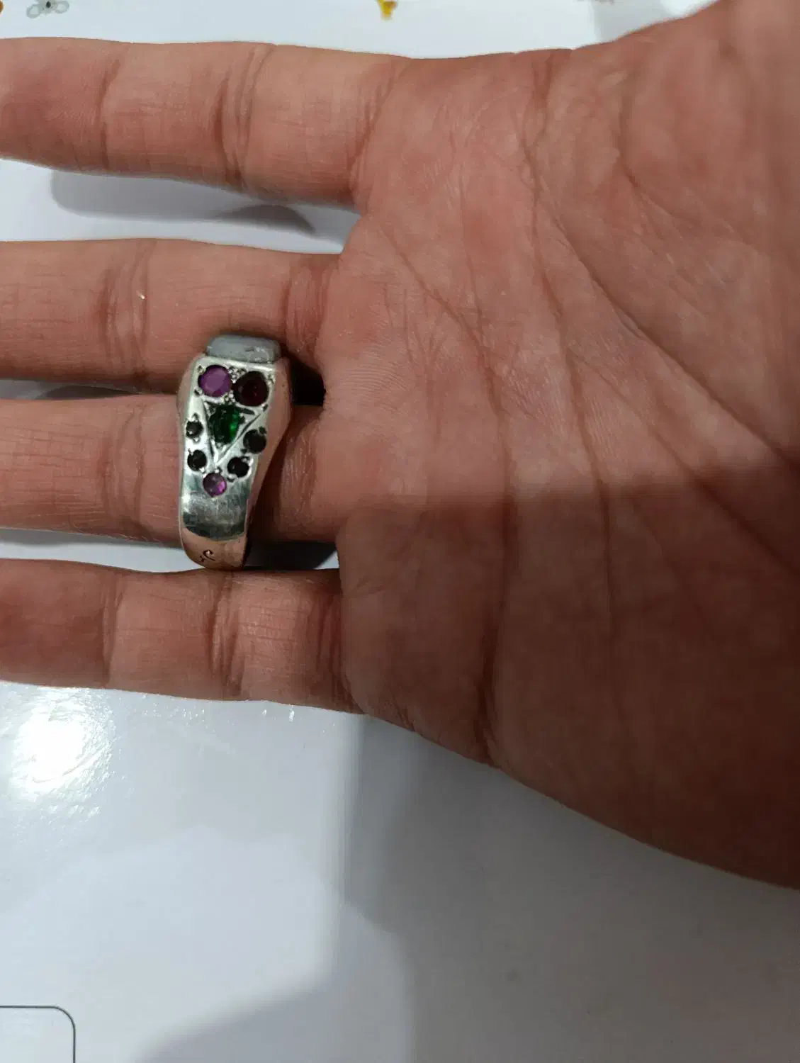 انگشتر نقره عقیق با زبرجد|جواهرات|اهواز, کوی علوی|دیوار