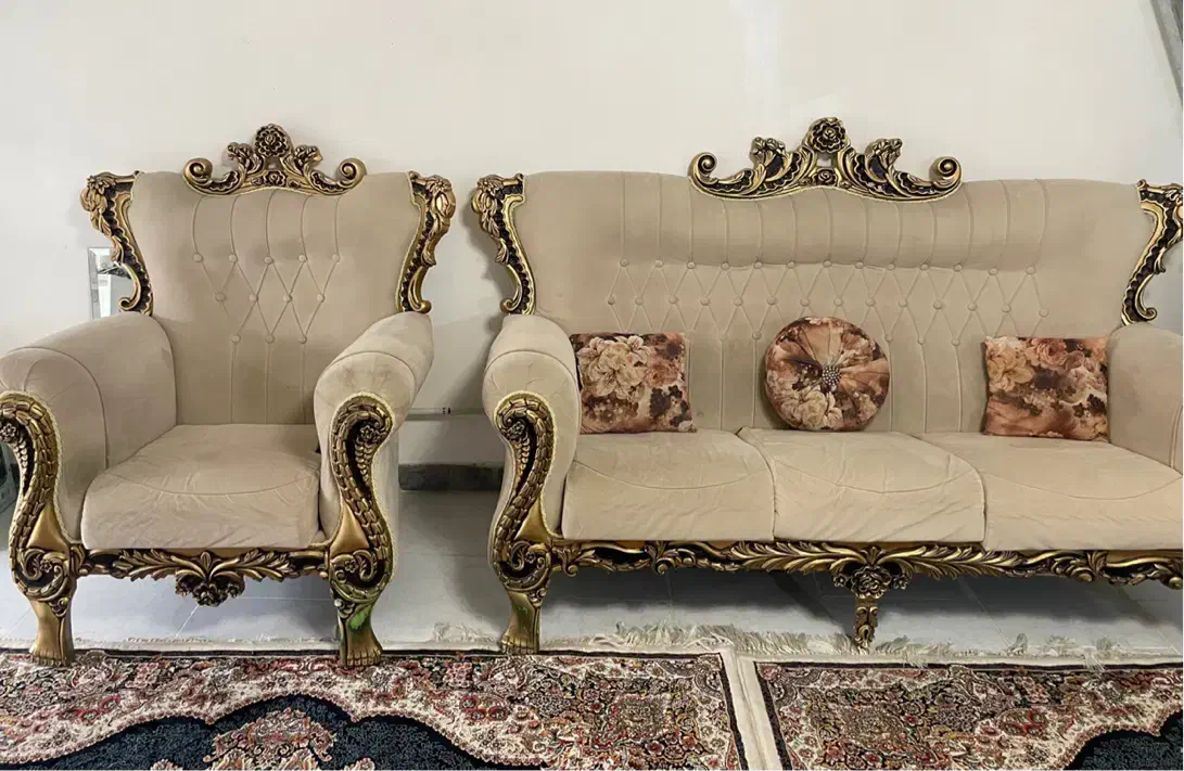 مبل ۷ نفره|مبلمان خانگی و میز عسلی|رشت, پیرکلاچای|دیوار