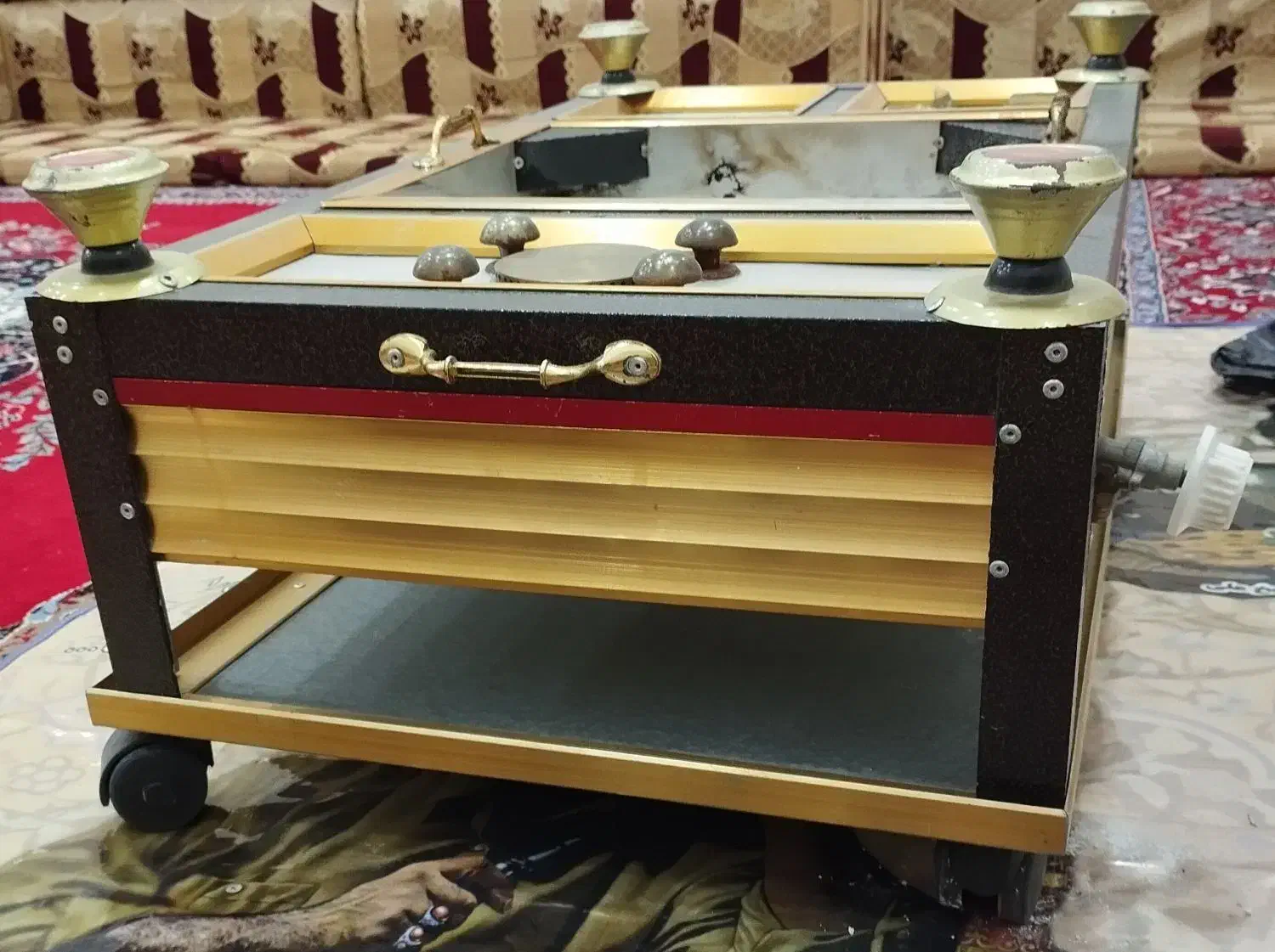 منقل المنیوم همراه سینی چرخشی|اجاق گاز و لوازم برقی پخت‌وپز|سوسنگرد, |دیوار