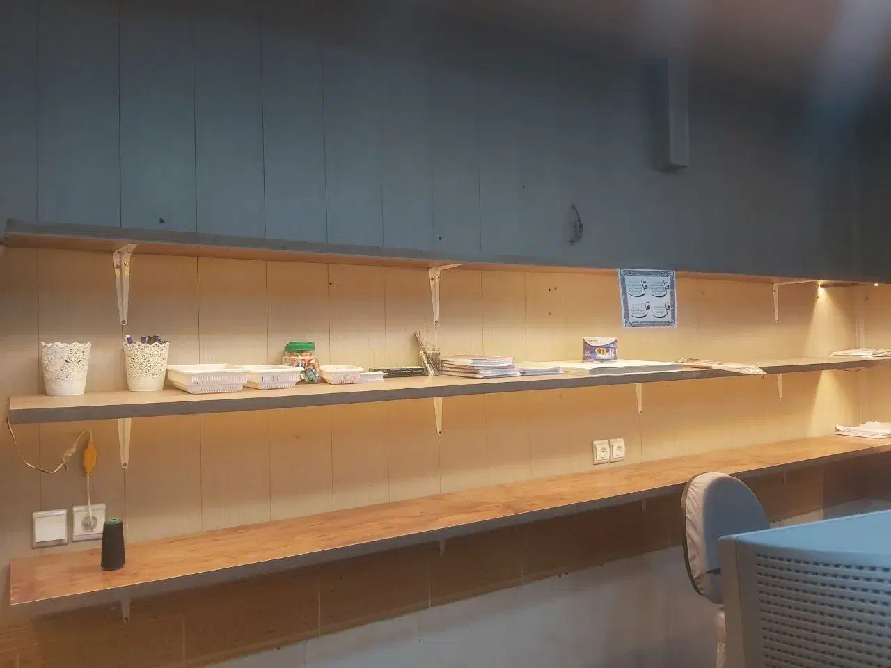 قفسه ام دی اف|کتابخانه، شلف، قفسههای دیواری|زابل, |دیوار