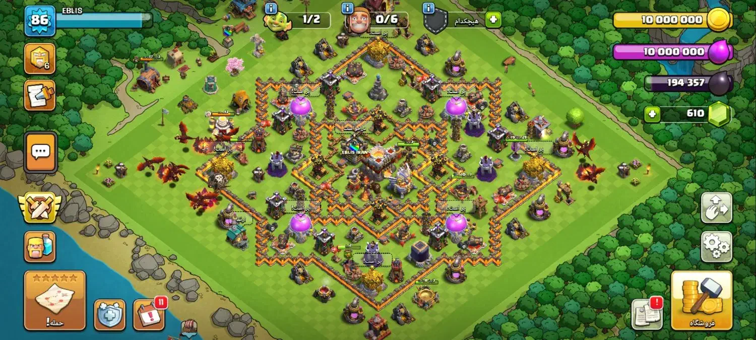 ۲عدد اکانت و ۱ کلن بازی کلش آف کلنز فروش حضوری|کنسول، بازی ویدئویی و آنلاین|اصفهان, شهرک کاوه|دیوار