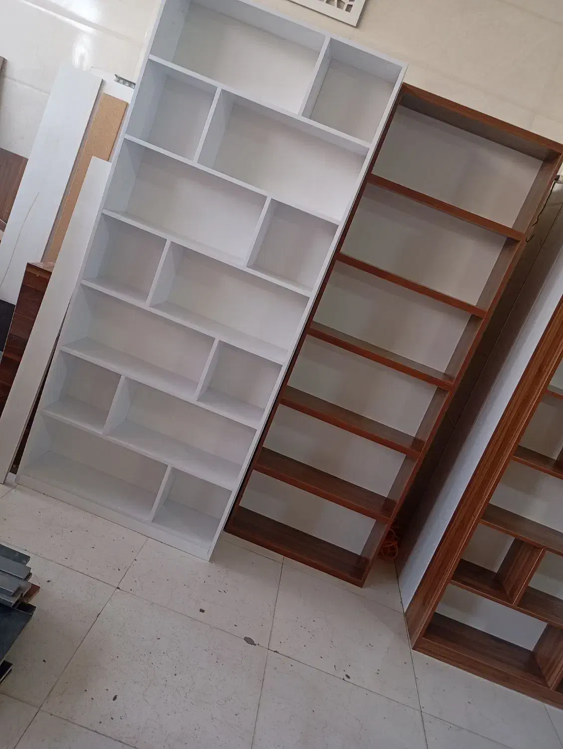 کتابخانه شلف قفسه|کتابخانه، شلف، قفسه‌های دیواری|قم, کلهری|دیوار