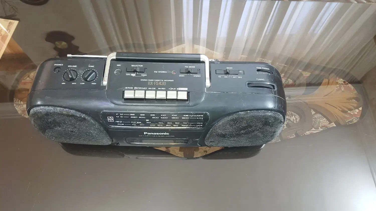 رادیو ضبط اطیقه ناسیونال پاناسونیک ژاپنی|کلکسیون اشیاء عتیقه|گلبهار, نوبهار|دیوار