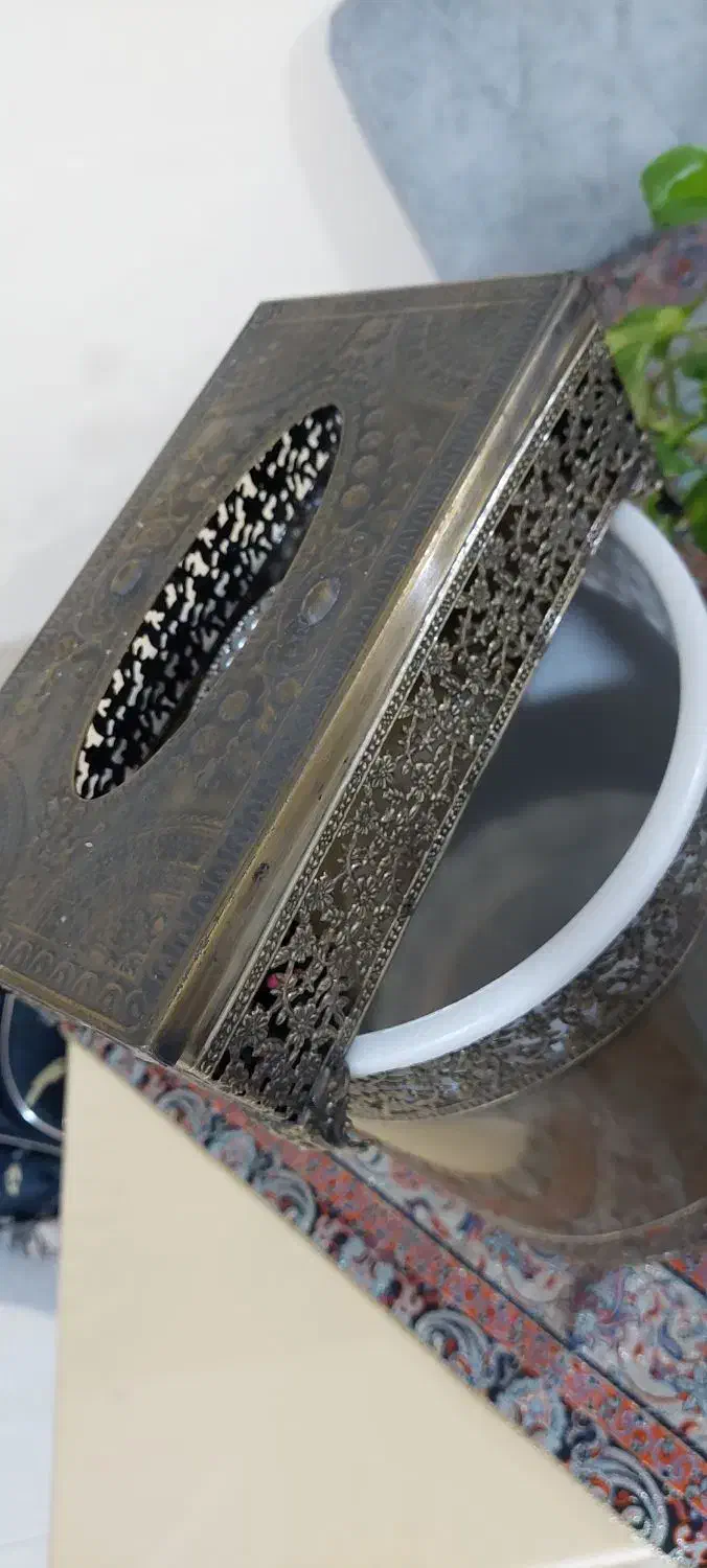 ست سطل و جا دستمال کاغذی نو|صنایع دستی و سایر لوازم تزئینی|بندرعباس, |دیوار