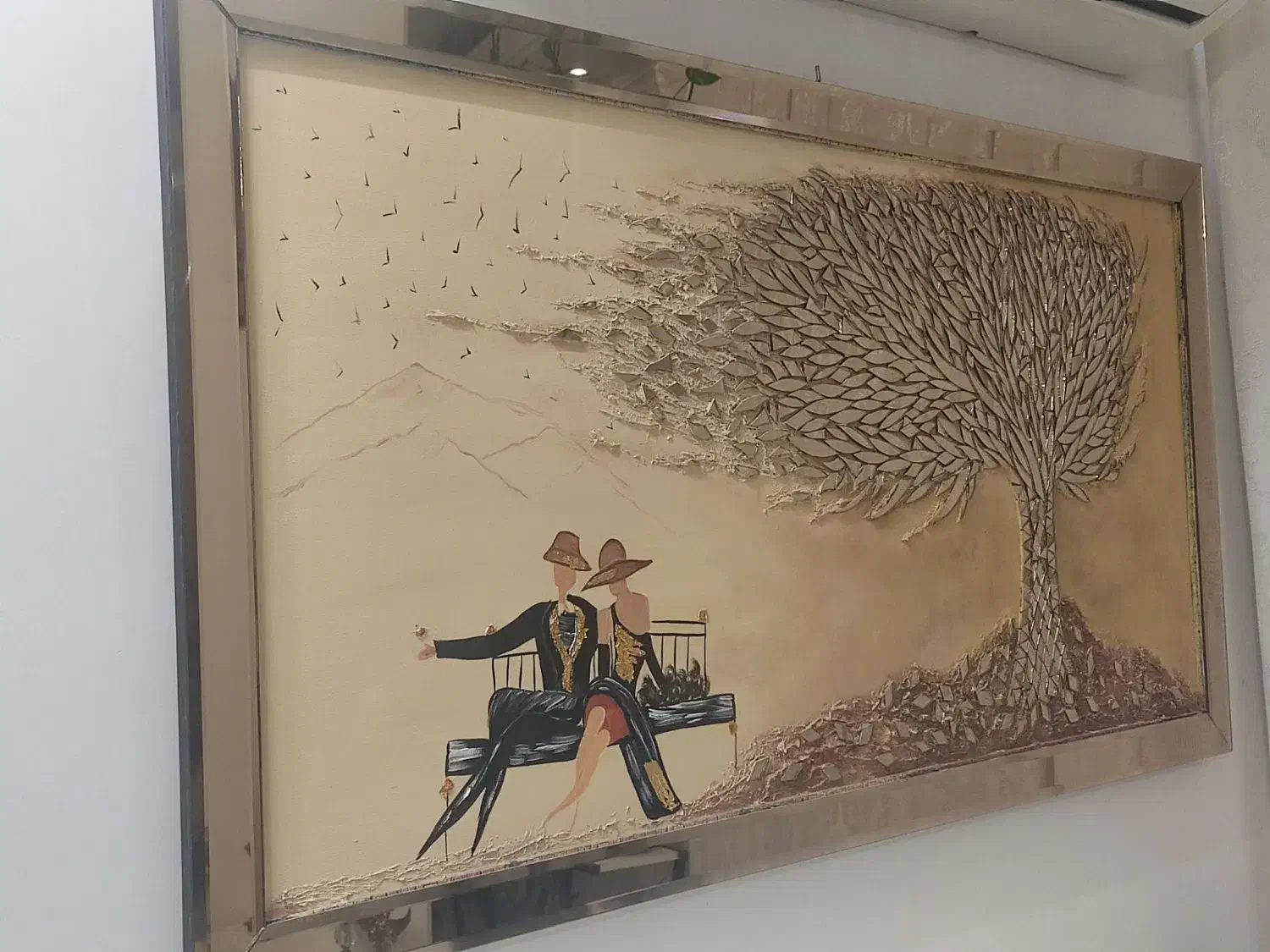 تابلو آیینه ای|تابلو، نقاشی، عکس|رباط‌کریم, رباط‌کریم|دیوار