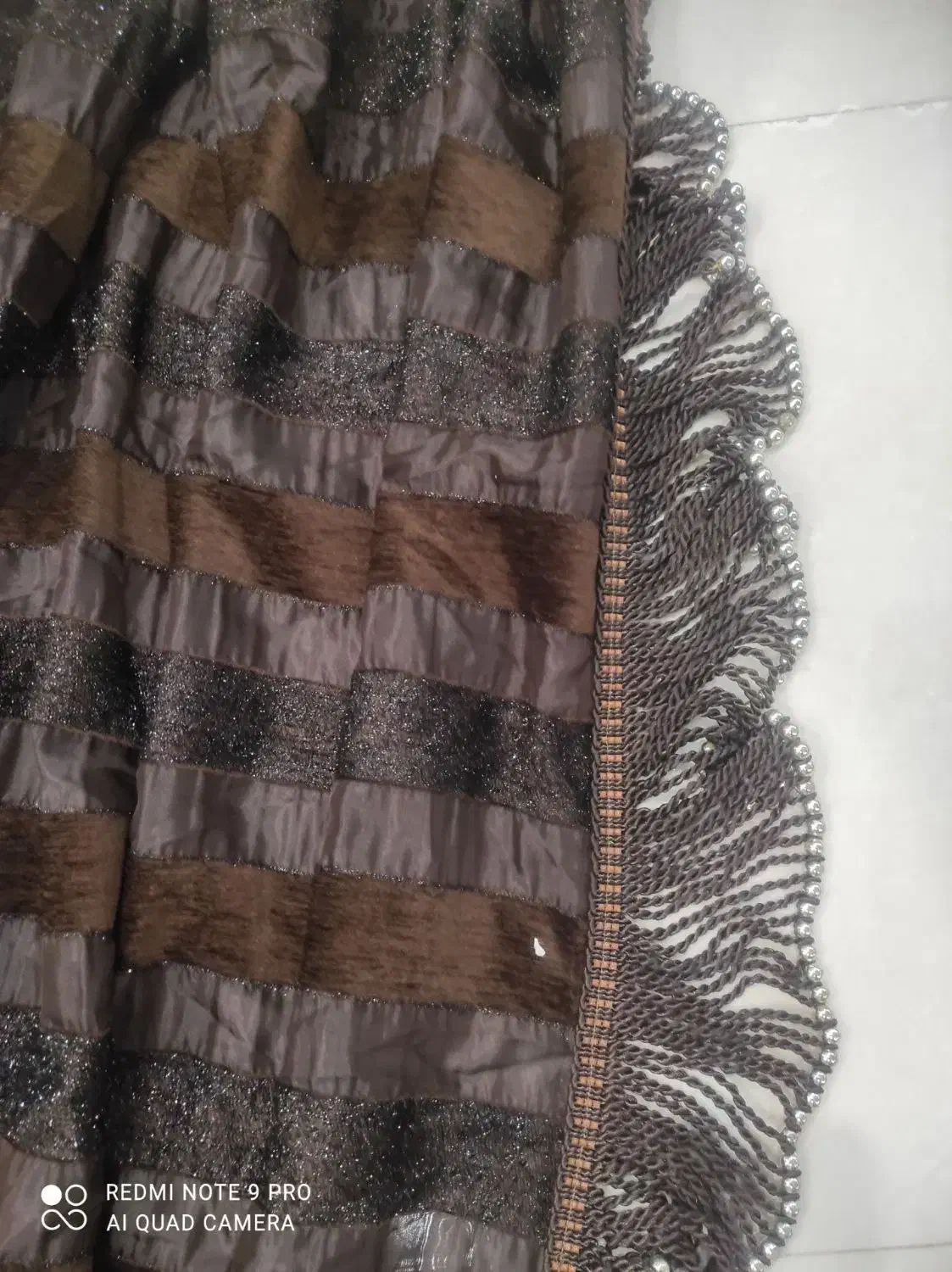 یه جفت پرده یالان با گیپور|پرده، رانر، رومیزی|قرچک, مهدیه|دیوار