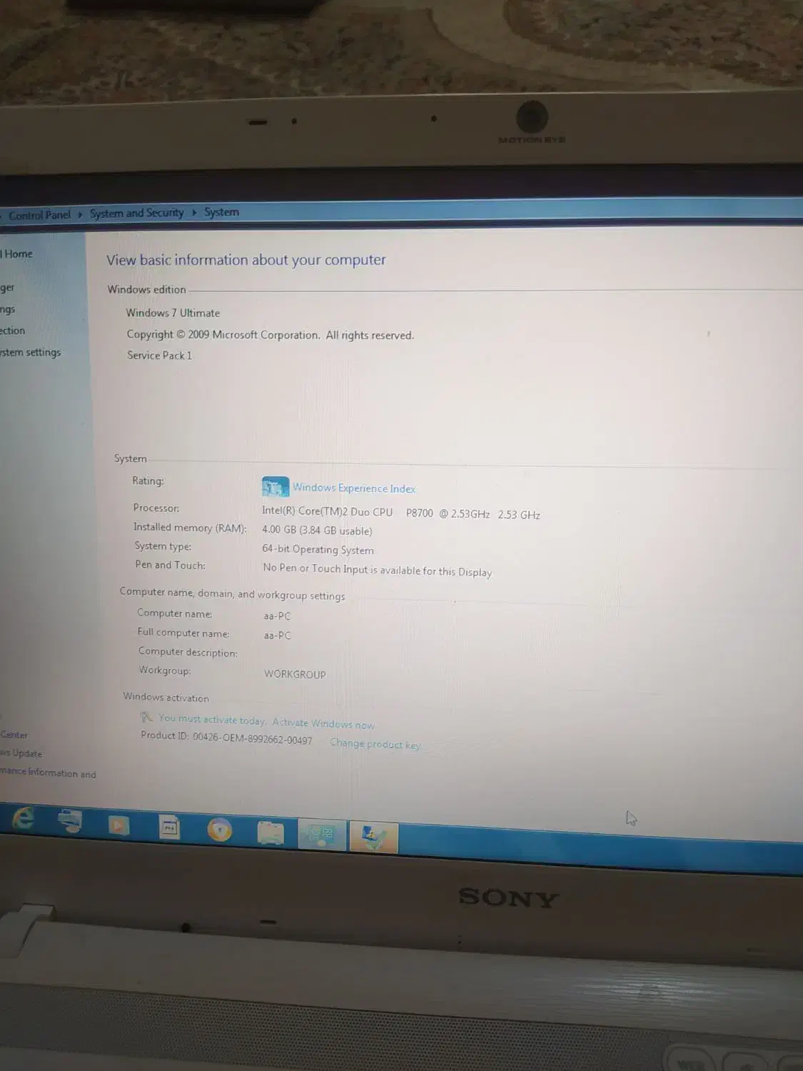 لبتاب سونی اصلی ،لب تاب|رایانه همراه|مشهد, بهمن|دیوار