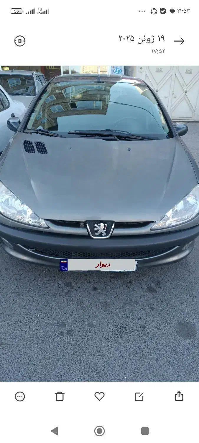 پژو۲۰۶مدل ۸۲اصل فرانسه|خودرو سواری و وانت|هشتگرد, شهرک راه آهن|دیوار