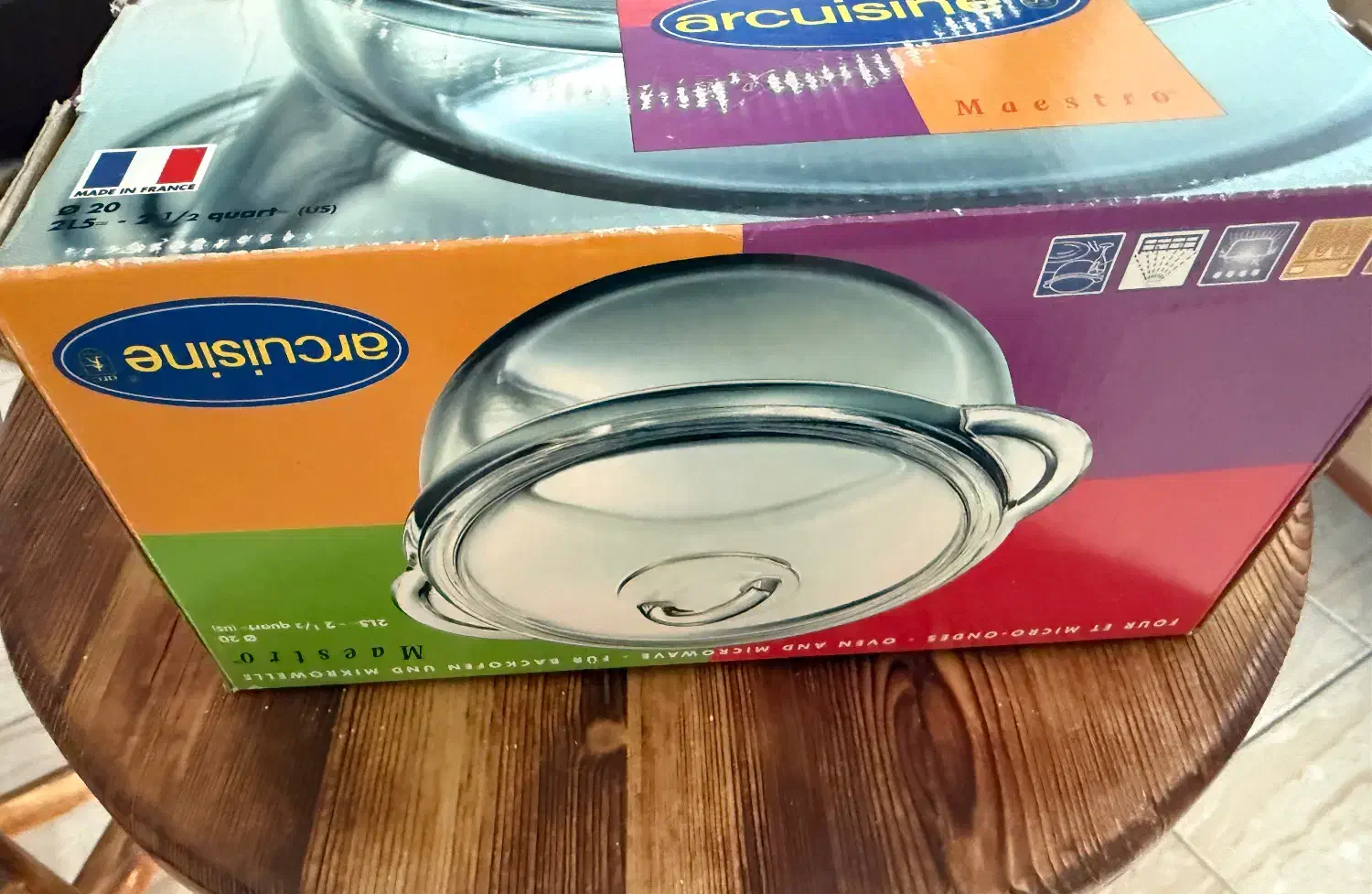 ظرف پلو خوری پیرکس فرانسوی اورجینال|ظروف سرو و پذیرایی|نور, |دیوار