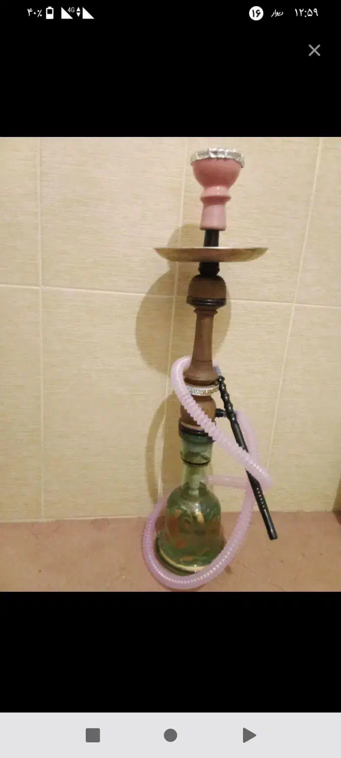 قلیون چوبی|صنایع دستی و سایر لوازم تزئینی|رباط‌کریم, نصیرشهر|دیوار