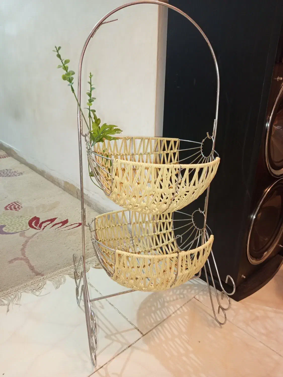 سبد دوطبقه و سبد میوه استیل نو نو|ظروف سرو و پذیرایی|کرج, شهرک شهرداری|دیوار