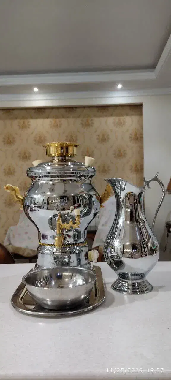 سماور ۵ لیتری مدل شیوا|سماور، چایساز، قهوهساز|دماوند, گیلاوند|دیوار