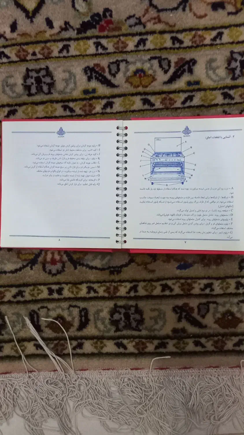 اجاق ۵ شعله آلتون|اجاق گاز و لوازم برقی پخت‌وپز|مشکین‌دشت, |دیوار