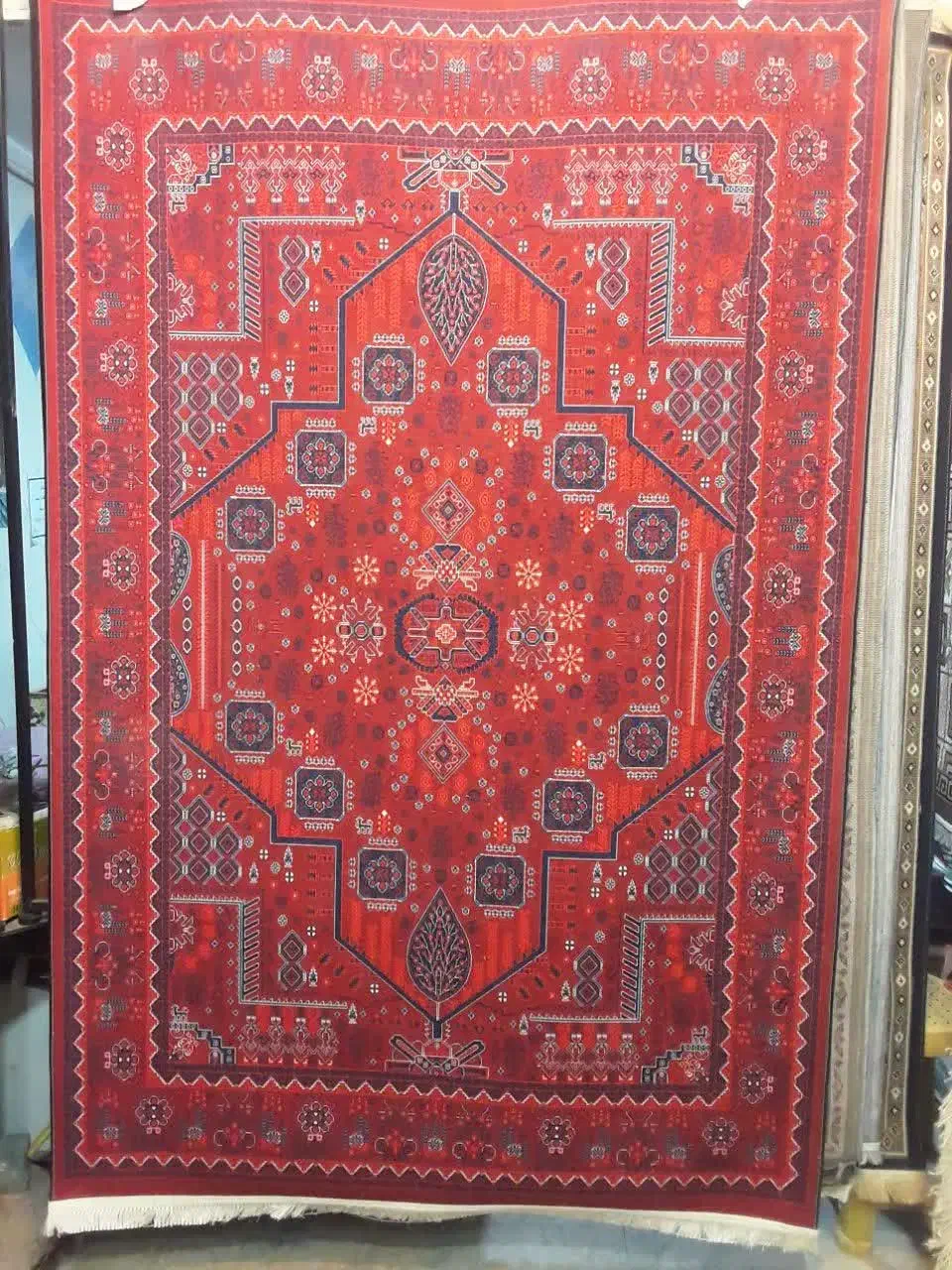 گلیم . فرشینه|گلیم، جاجیم، گبه|کاشان, آیت الله سعیدی|دیوار