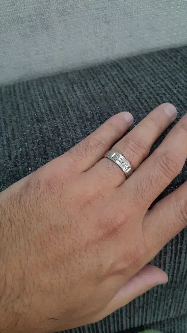 حلقه پلاتین مردانه|جواهرات|شیراز, فرهنگیان|دیوار