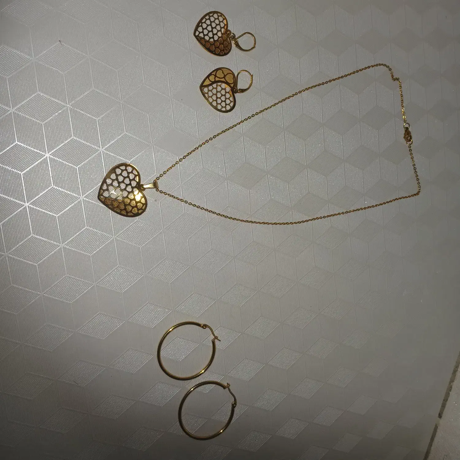 گوشواره و نیم ست رنگ ثابت|بدلیجات|اراک, |دیوار