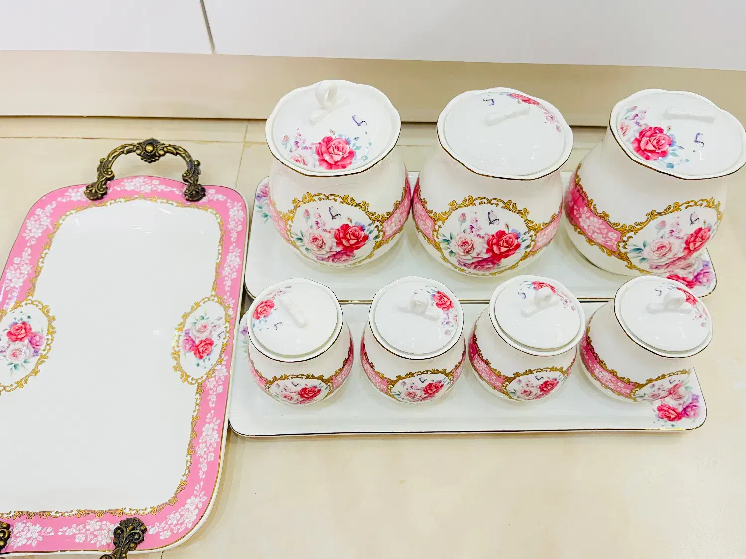 ست پاسماوری ده پارچه|ظروف سرو و پذیرایی|بروجرد, |دیوار