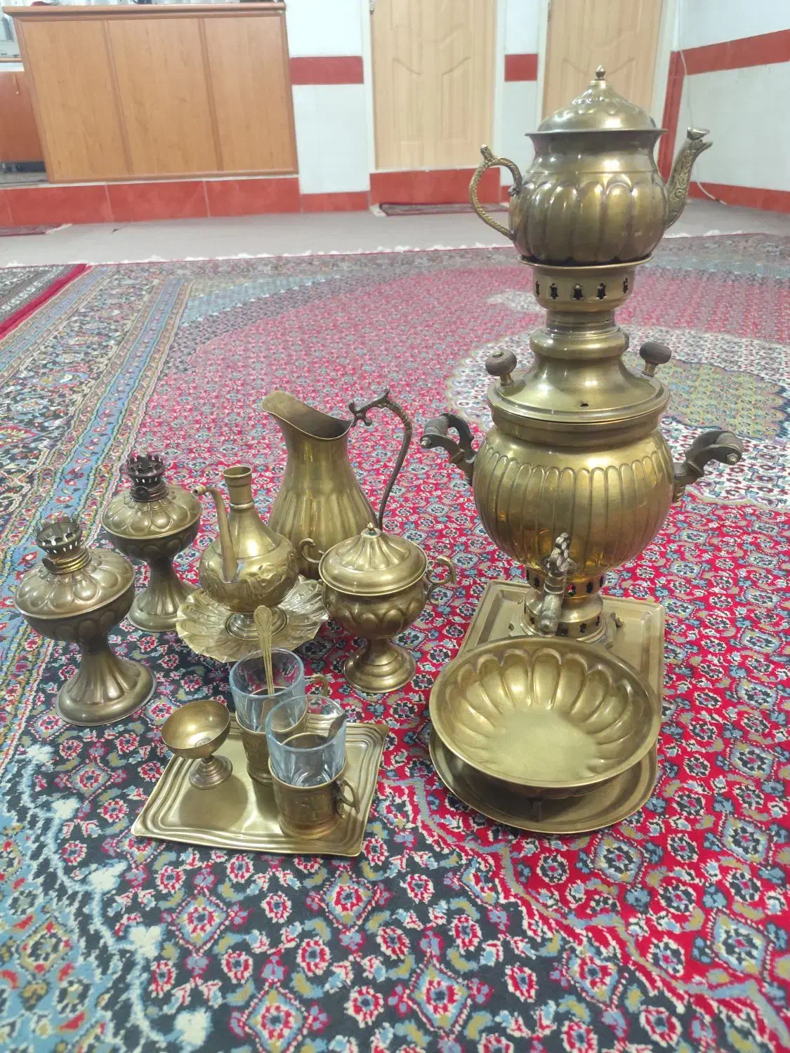 سماور زغالی قدیمی 1.5 لیتری|کلکسیون اشیاء عتیقه|بیرانوند, |دیوار