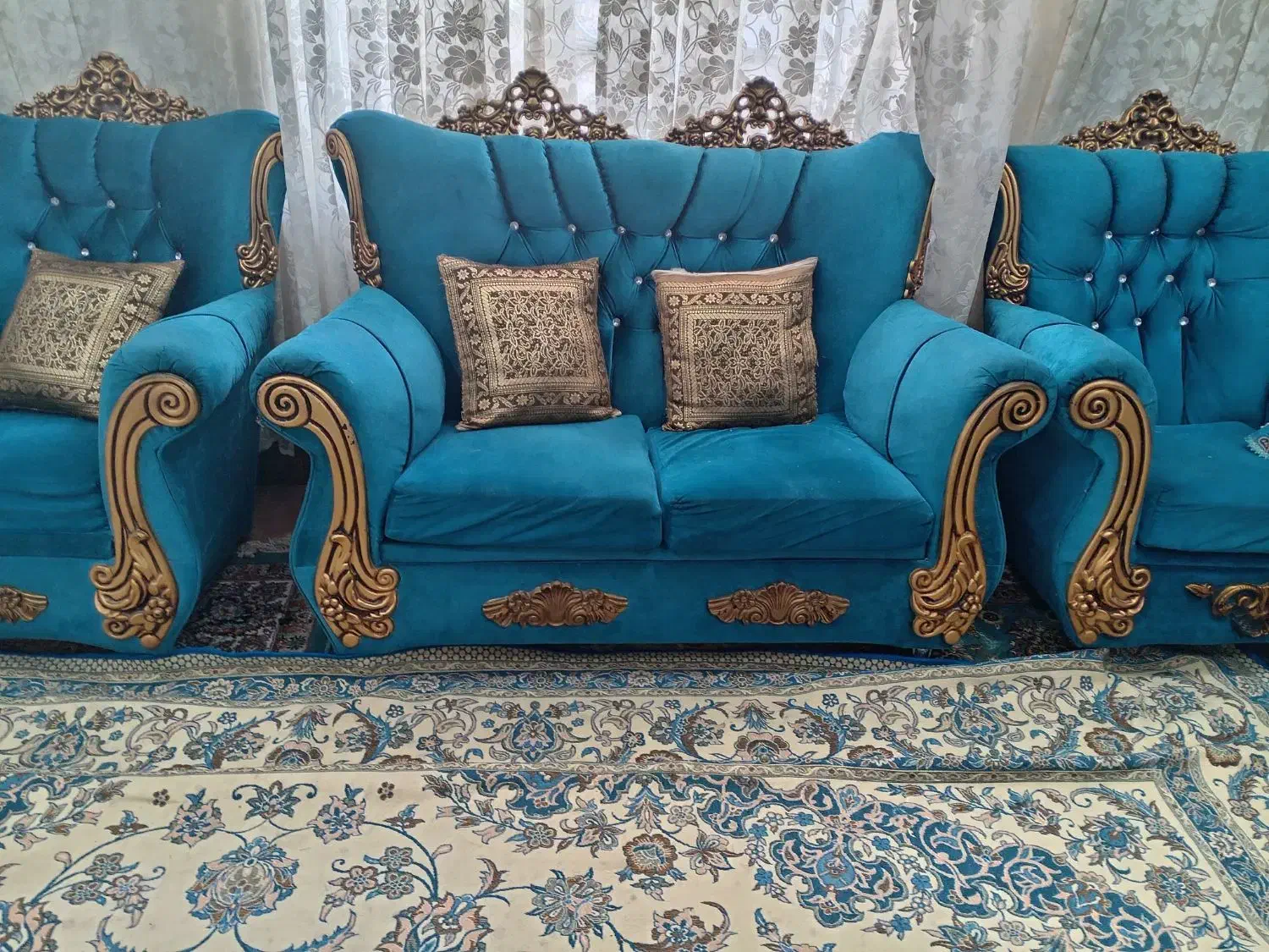 مبل 7نفره|مبلمان خانگی و میز عسلی|گناباد, |دیوار