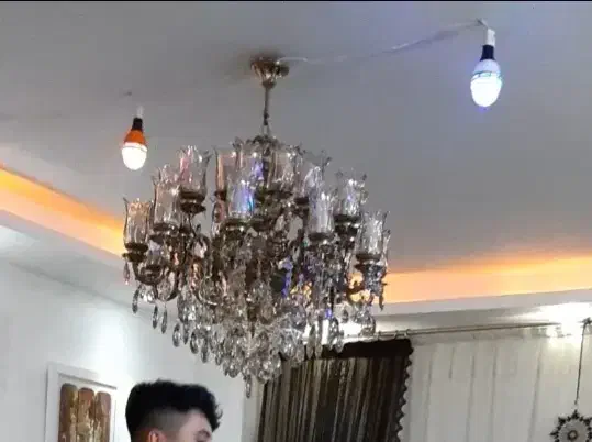 لوستر برنج ۲۴ شعله|لوستر و چراغ آویز|اسلام‌شهر, مسکن مهر اسلاشهر (شهرک امام خمینی)|دیوار