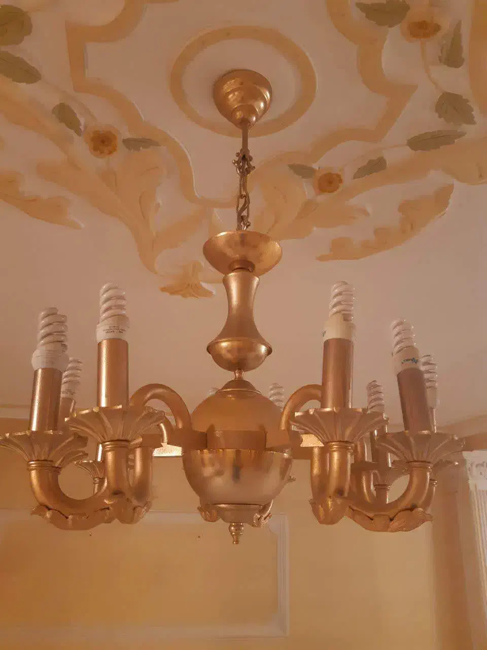 لوستر آب طلا|لوستر و چراغ آویز|ساری, |دیوار