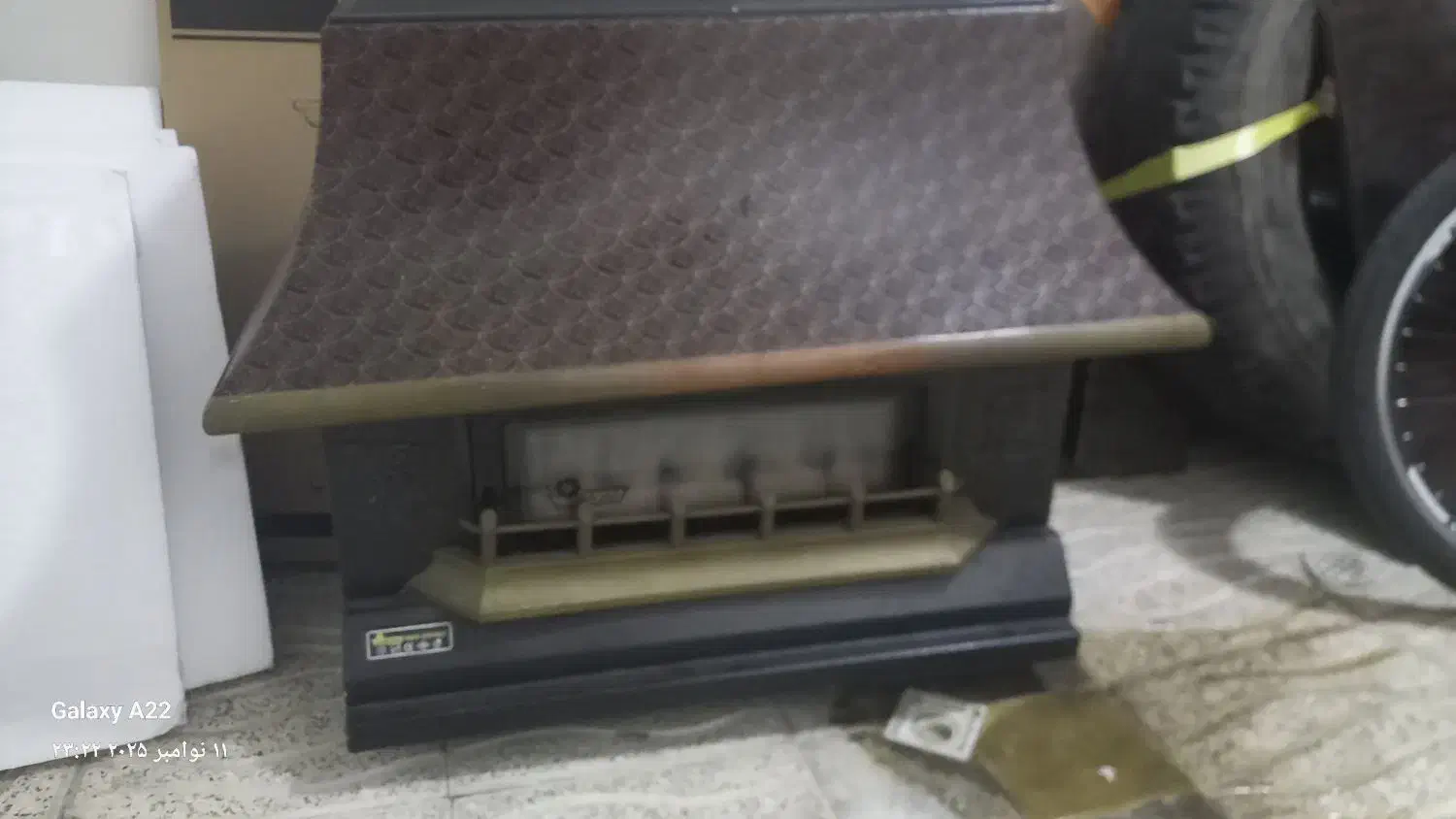 بخاری طرح شومینه درحدنو|بخاری، هیتر، شومینه|رشت, باهنر|دیوار