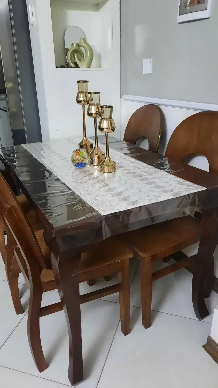 میز ناهارخوری آینه شمعدان برنز|میز و صندلی غذاخوری|اسلامشهر, شهرک واوان|دیوار