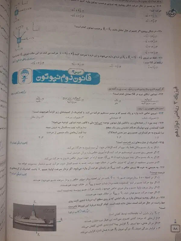 فیزیک دوازدهم خیلی سبز (دو جلدی)|کتاب و مجله آموزشی|اهواز, کوی فرهنگیان ۱|دیوار
