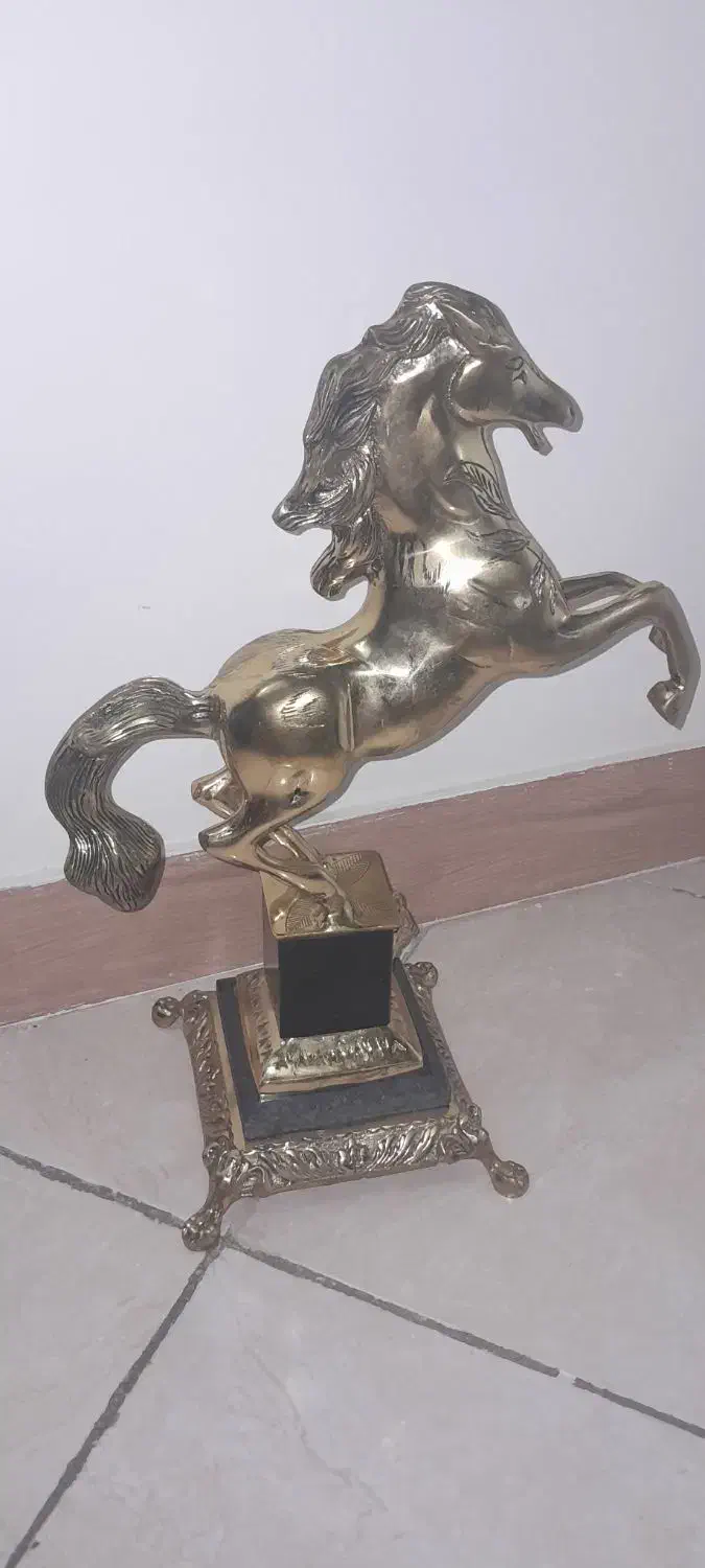 اسب برنز پایه سنگ|مجسمه، تندیس، ماکت|تهران, دولاب|دیوار