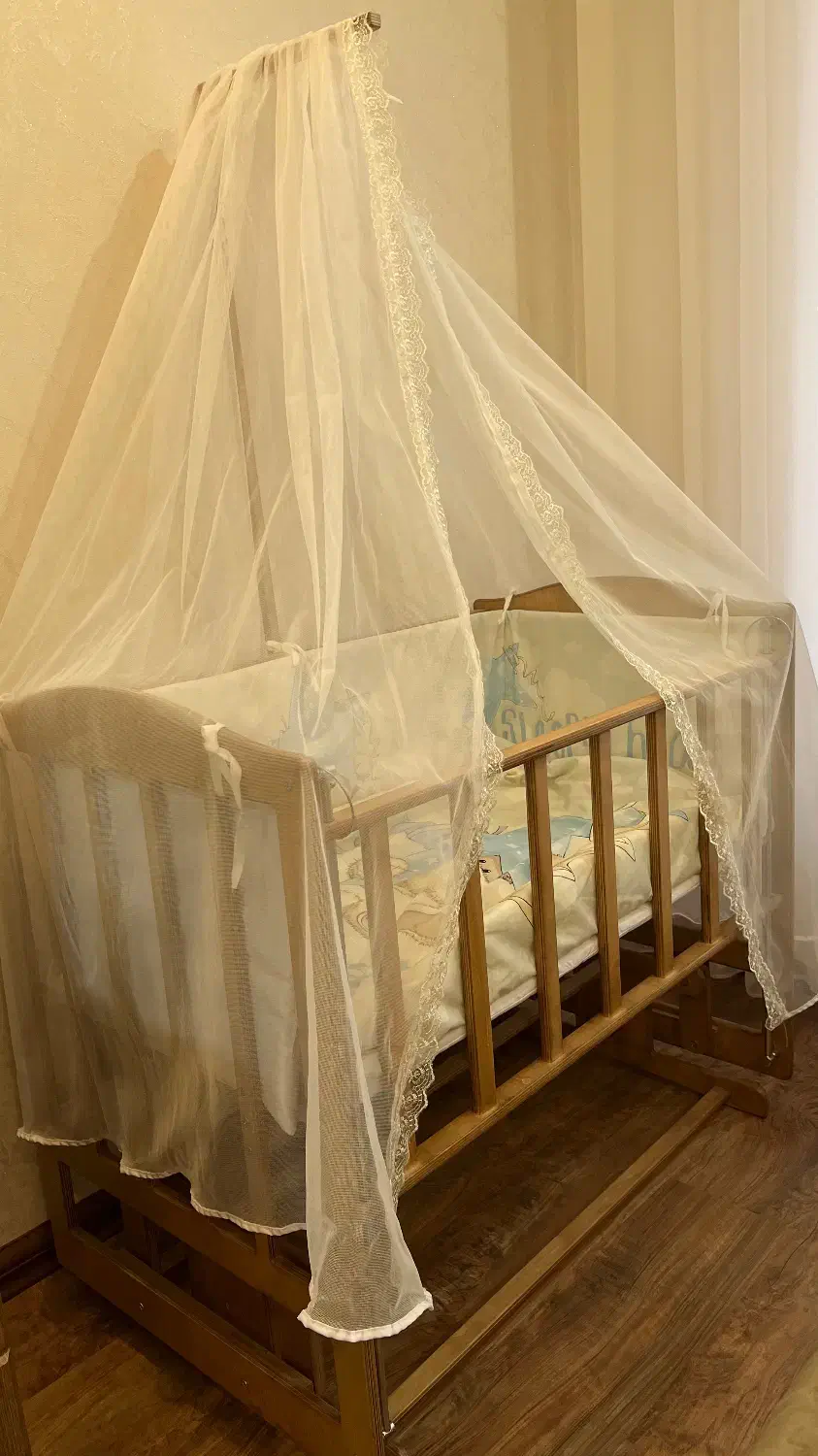 تخت کنار مادر کامل نو مناسب سیسمونی|تخت و صندلی بچه|لاهیجان, رجایی|دیوار