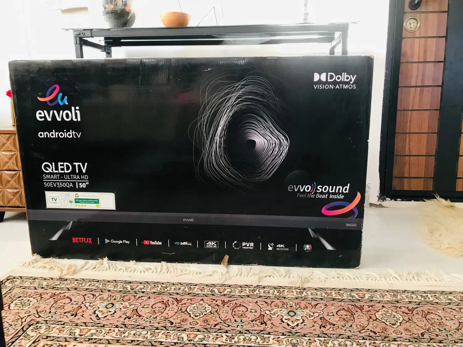تلوزیون ایوولی Evvoli ۵۰اینچ کیو ال ای دی اندروید|تلویزیون و پروژکتور|خرم‌آباد, |دیوار