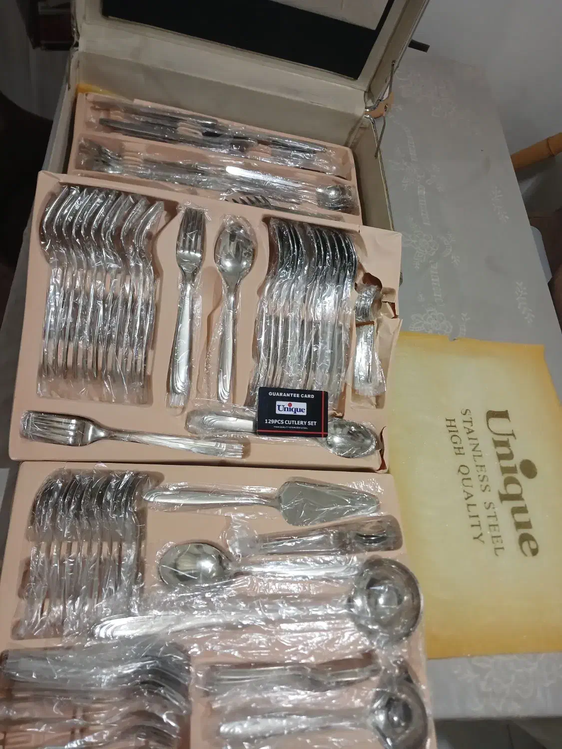 سرویس قاشق چنگال عروس ۱۸ نفره یونیک|ظروف سرو و پذیرایی|فردیس, فردیس|دیوار