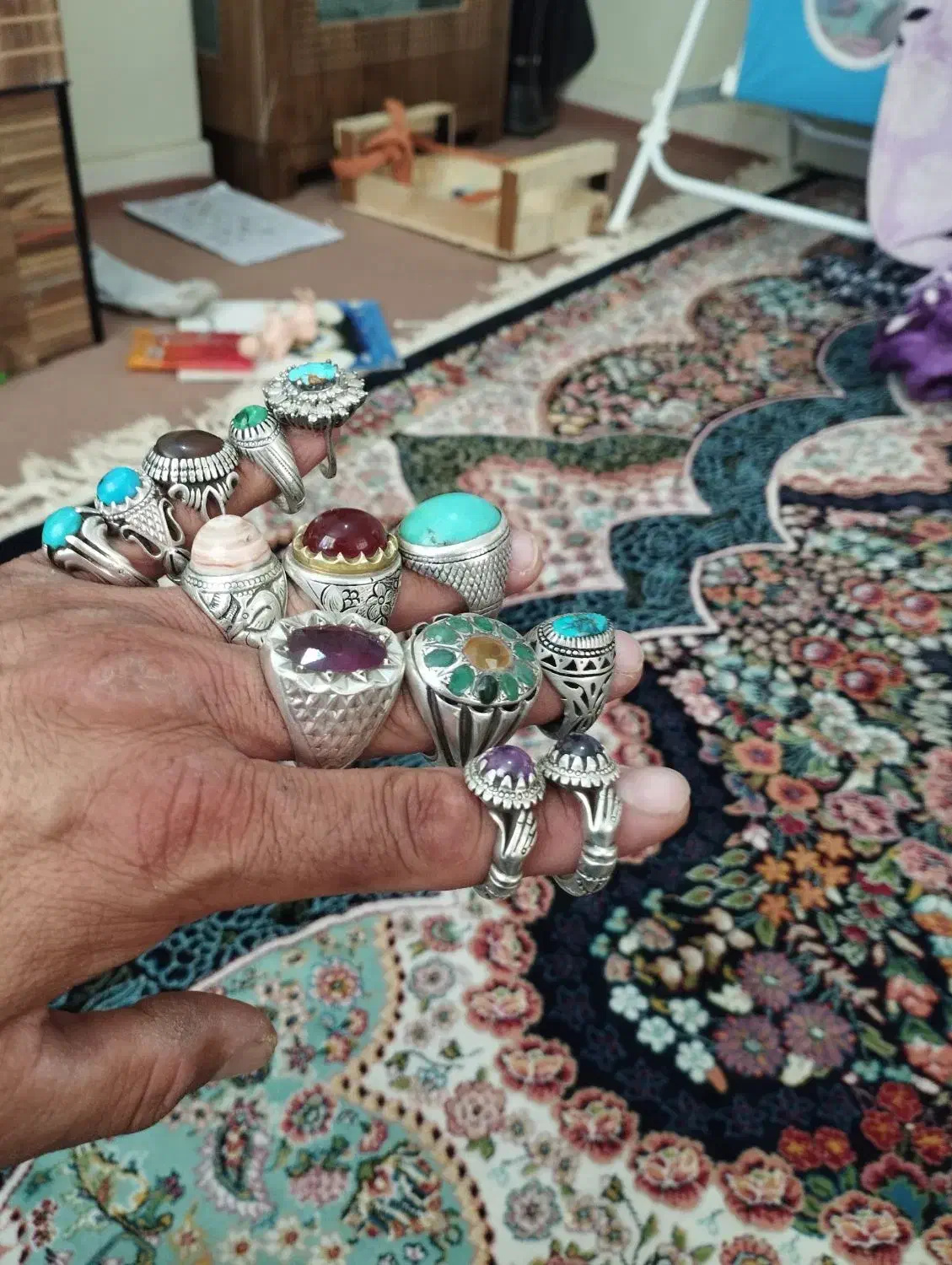 انگشترهای نقره دستساز|جواهرات|خوانسار, |دیوار