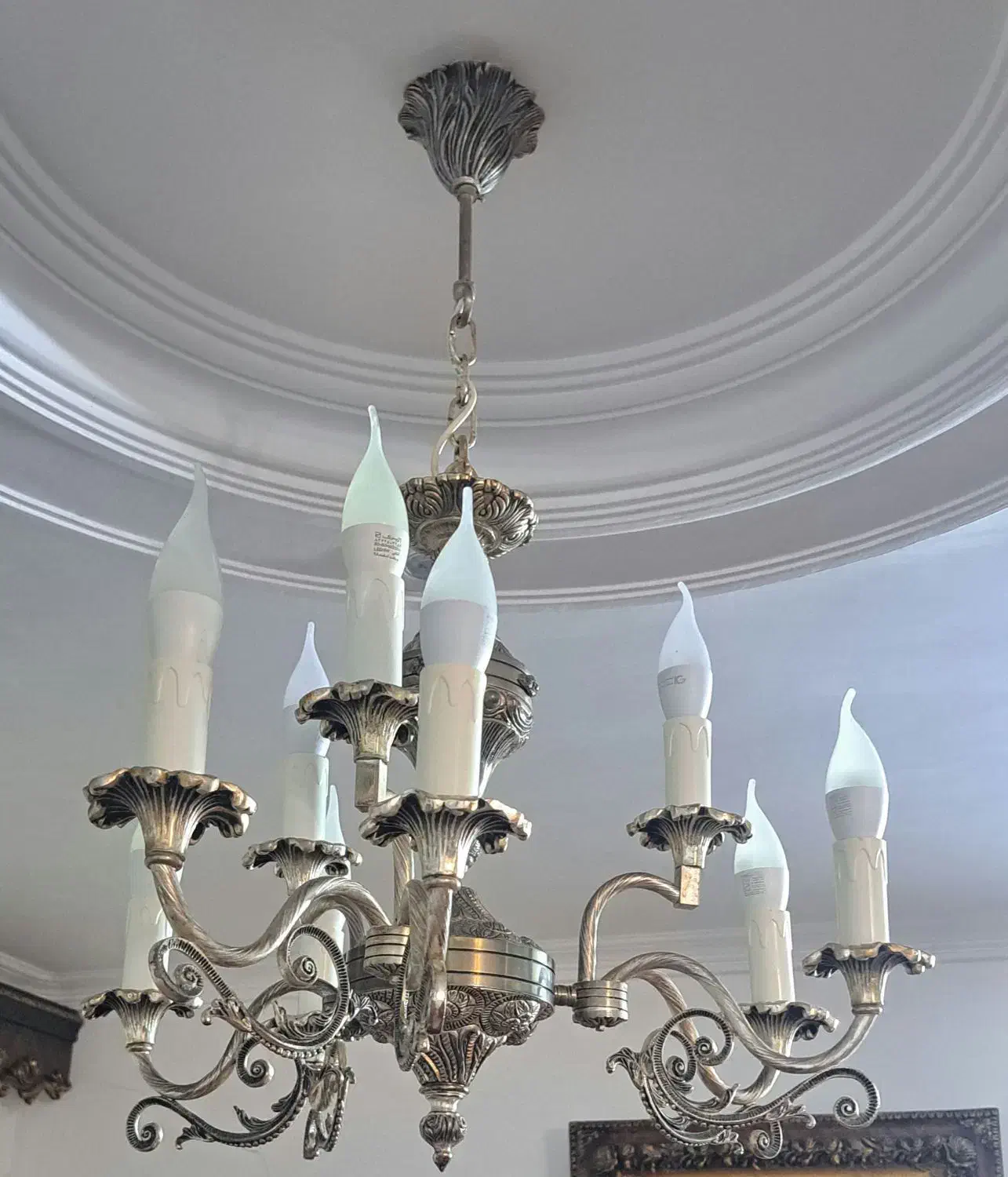 ۳ عدد لوستر برنزی|لوستر و چراغ آویز|میانه, |دیوار