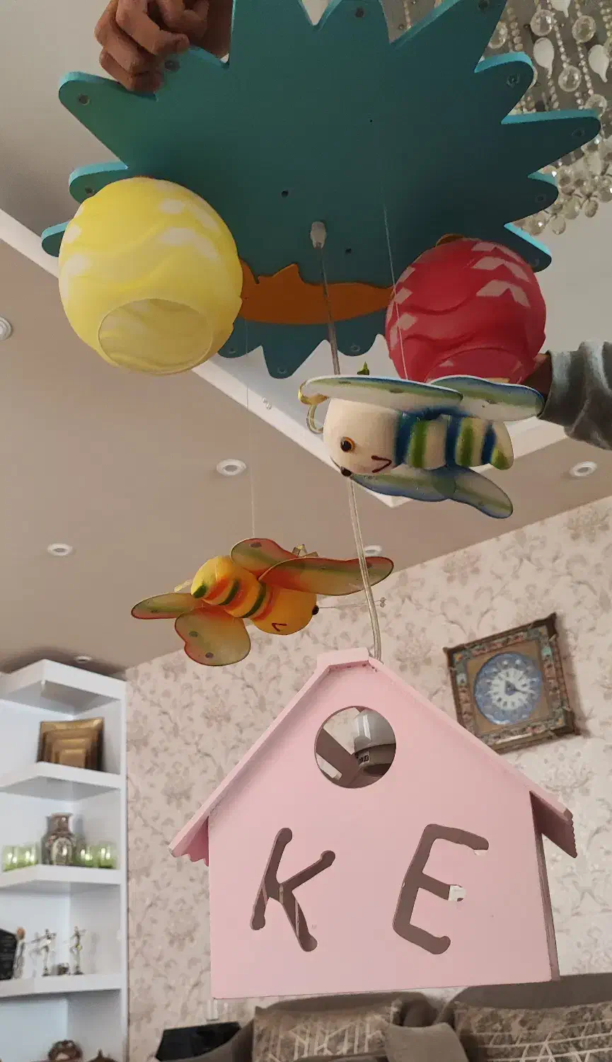 لوستر اتاق کودک|لوستر و چراغ آویز|ارومیه, |دیوار