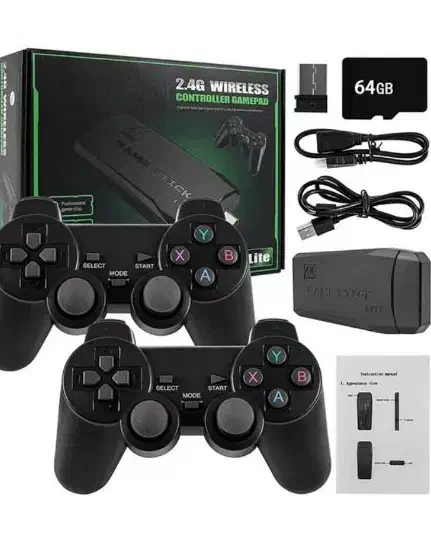 کنسول بازی با دودسته بی سیم۶۴ گیگ حافظه گیم استیک|کنسول، بازی ویدئویی و آنلاین|قم, نیروگاه|دیوار