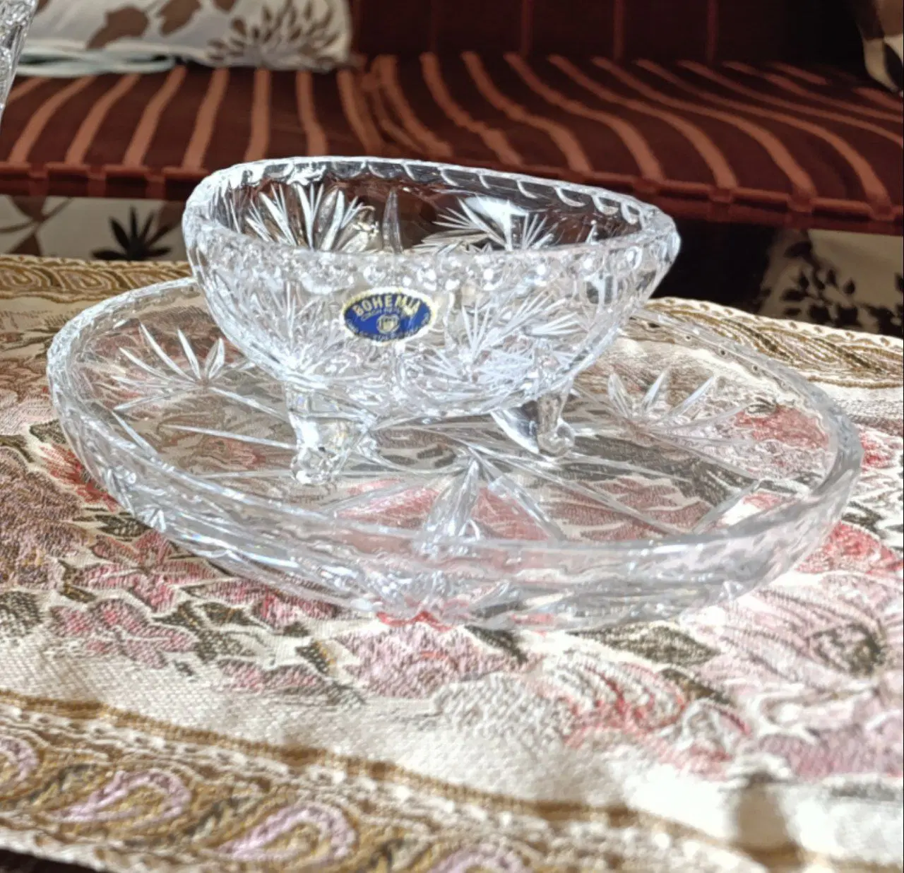 ست اجیل خوری بوهمیا به همراه پیش دستی|ظروف سرو و پذیرایی|تهران, باغ فیض|دیوار