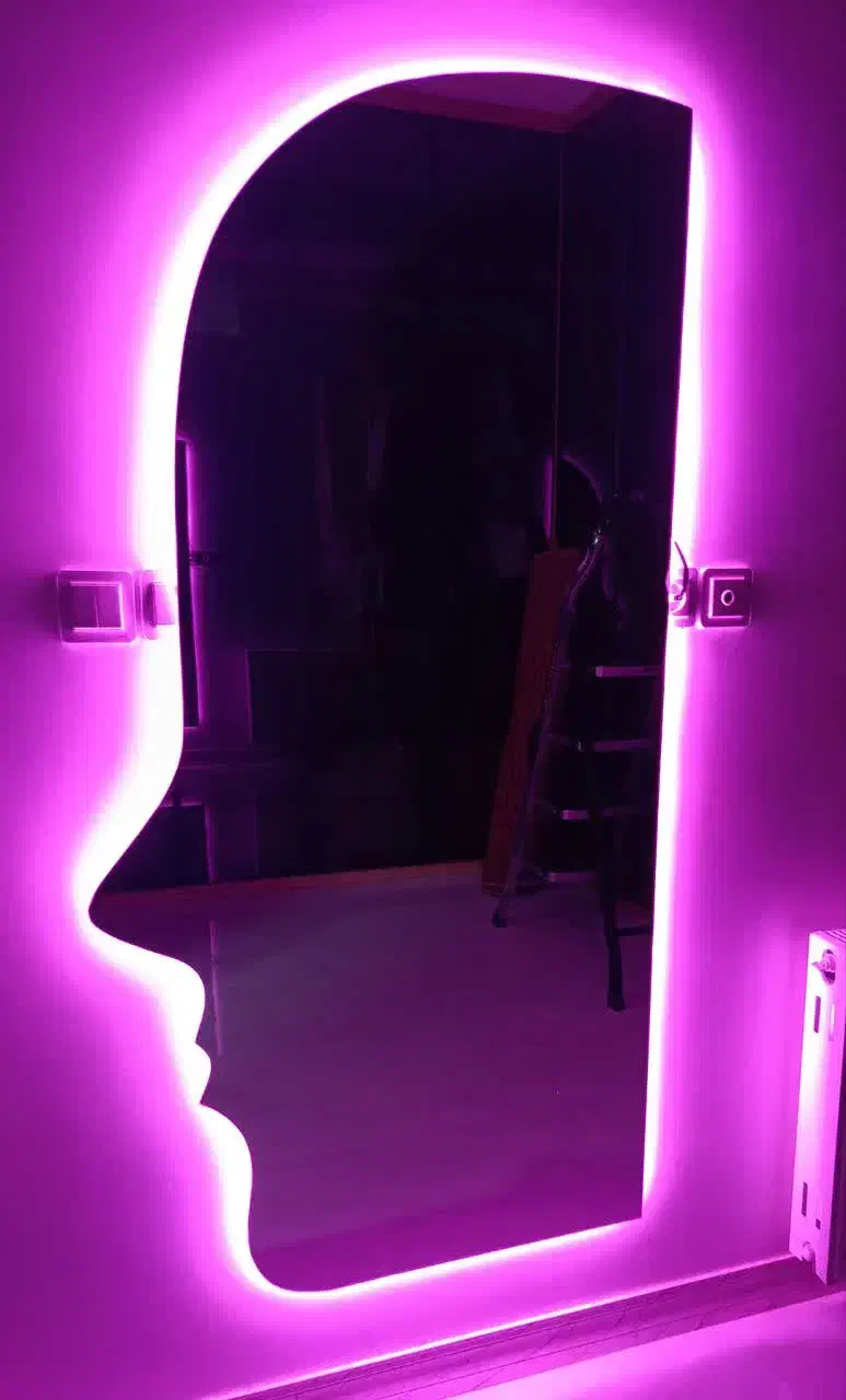 تولید انواع اینه قدی های بک لایت دار|آینه|قم, نخودی|دیوار