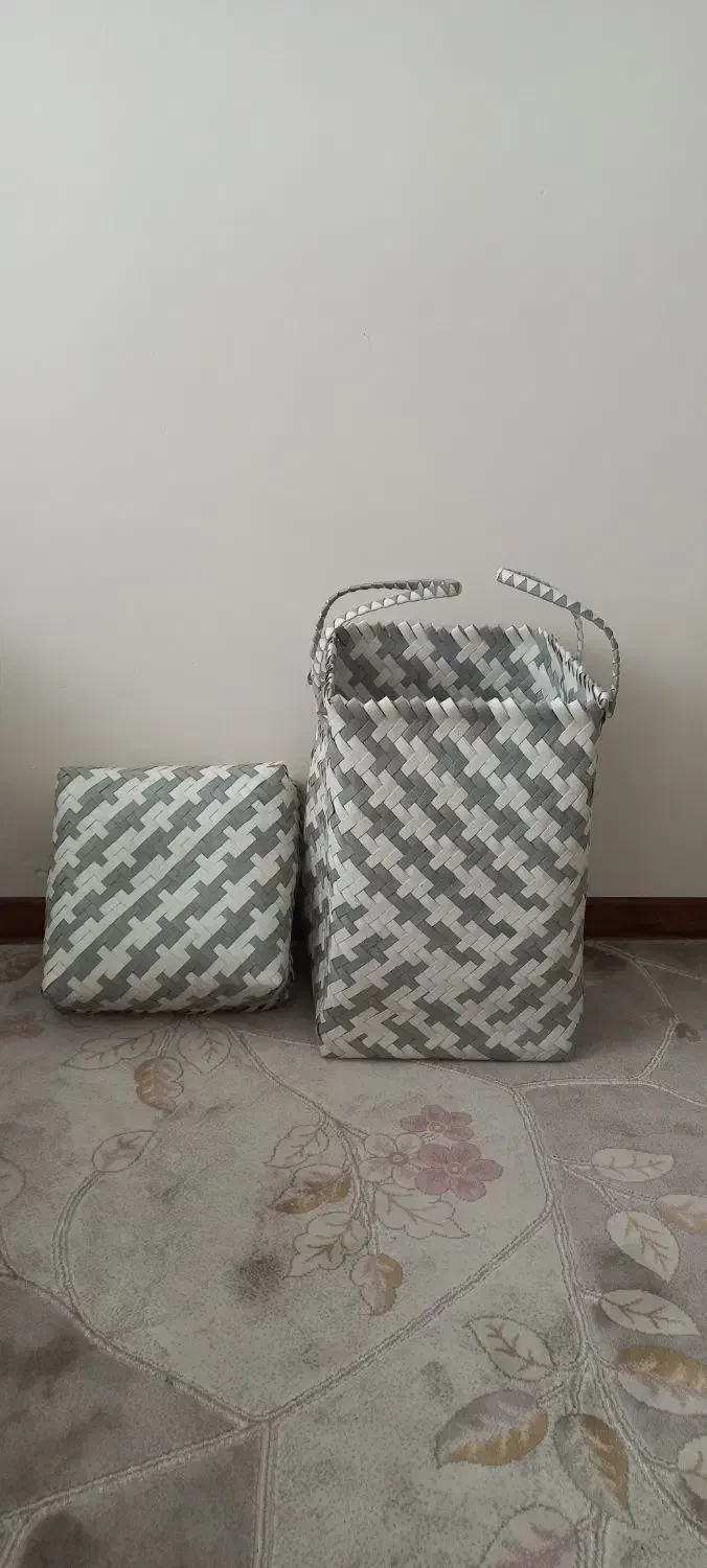 سبد رخت چرک دستباف|بندرخت و رخت‌آویز|شهریار, شهرک وائین|دیوار