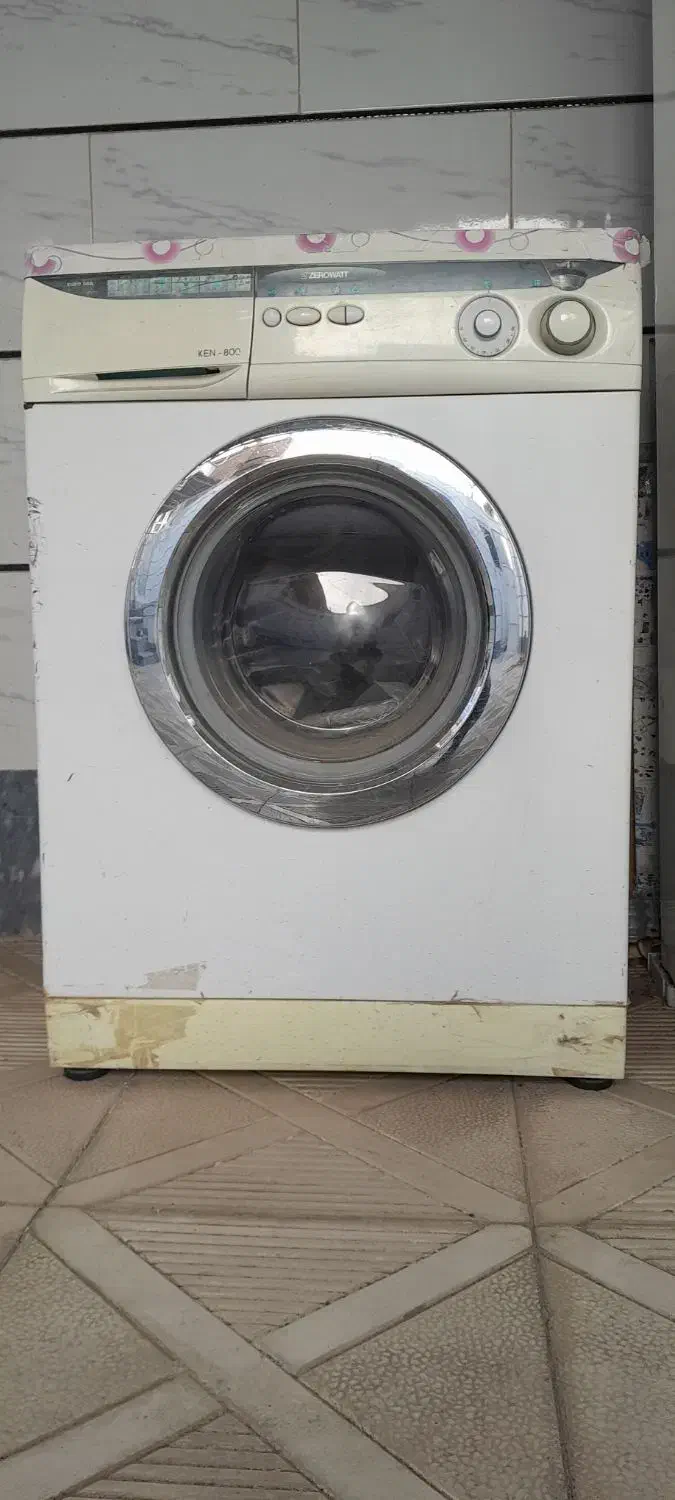 ماشین لباسشویی ۸ کیلویی زیرووات|ماشین لباسشویی و خشک‌کن لباس|اهر, |دیوار