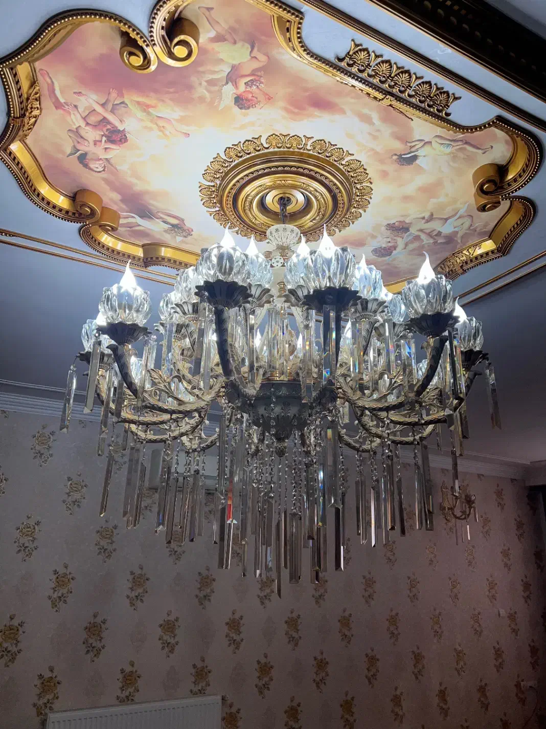 لوستر تمام برنج مدل والنسیا|لوستر و چراغ آویز|شهریار, فرارت|دیوار