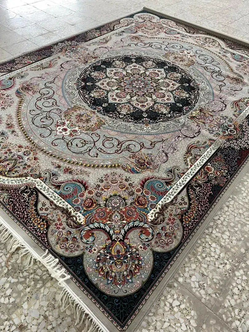 فرش طرح کرمان ریز نقش و ریز بافت|فرش|رفسنجان, |دیوار