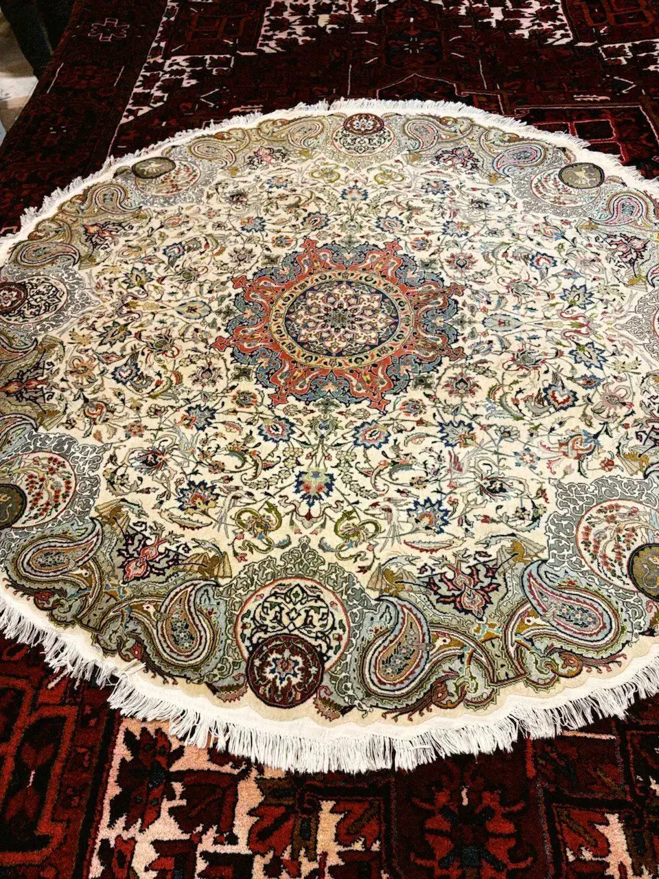 ۳/۵متری گردتبریز۵۰رج آنتیک(فرش خیام)|فرش|کرج, کوی امامیه|دیوار